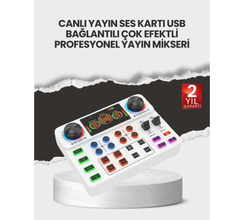 Canlı Yayın ve Karaoke İçin Profesyonel Ses Kartı Bluetooth Destekli