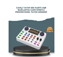 Gürültü Engelleme Özellikli Canlı Yayın Ses Kartı
