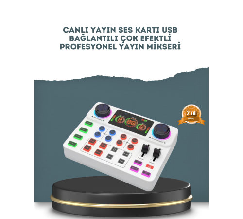 Canlı Yayın ve Karaoke İçin Profesyonel Ses Kartı Bluetooth Destekli
