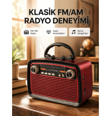 Bluetooth Hoparlör – Kablosuz Bağlantı, Geniş Ses Alanı, Radyo Destekli, Hafif ve Taşınabilir