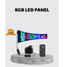 RGB LED Panel – Çok Renkli, Kumandalı, USB Bağlantılı Yazı ve GIF Gösterimli Akıllı Lamba