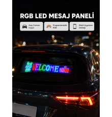 RGB LED Panel – Mobil Uyumlu, Yazı ve GIF Destekli, USB Bağlantılı Dekoratif Ekran