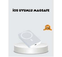 MagSafe Uyumlu Kablosuz Batarya 27W Hızlı Şarj Destekli Kompakt Güç Bankası