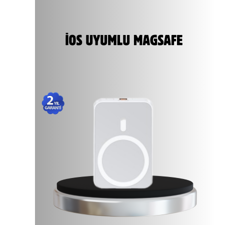 MagSafe Battery Pack Kablosuz Hızlı Şarj, Kompakt ve Taşınabilir Güç Bankası