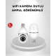 Akıllı Duylu 360° Güvenlik Kamerası – PTZ Özellikli, Uzaktan Kontrollü Akıllı Kamera