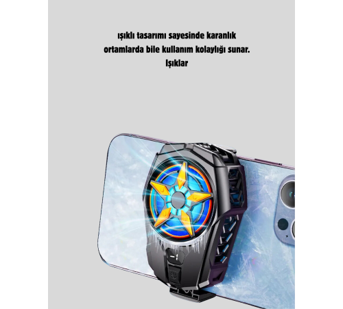 Oyun Telefonu Soğutucu Fan – Sessiz ve Kompakt Mobil Soğutma Cihazı