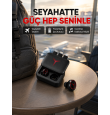 Bluetooth Powerbank Kulaklık – Kablosuz, Uzun Pil Ömrü, Dokunmatik ve Yüksek Ses Kalitesi