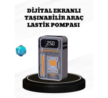 150 PSI Kablosuz Şarjlı Hava Pompası – LED Ekranlı ve Otomatik Kapanma Özellikli
