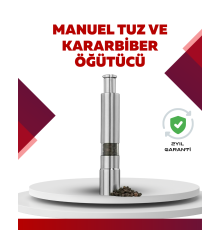 Hafif ve Kompakt, Taşınabilir Baharat Öğütücü - Mutfak ve Masa için