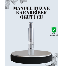 Tuz ve Kararbiber Öğütücü - Şeffaf Akrilik Hazne
