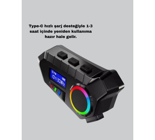 BLUETOOTH 5.4 KABLOSUZ İNTERKOM+ MOTOR DİSK KİLİDİ