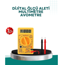 Elektrik Ölçüm Cihazı Dijital Multimetre 10 Amper Destekli