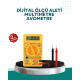 Dijital Multimetre Ölçü Aleti AC DC Ölçüm ve LCD Ekranlı