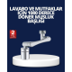 Esnek 1080° Musluk Başlığı 3 Eklemli Hareketli Su Modlu Lavabo Aparatı