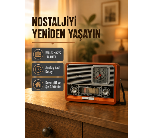Vintage Radyo – Nostaljik Tasarım ve Modern Teknoloji Bir Arada