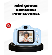 Çocuklar İçin Mini Dijital Kamera – 1080p HD, 2.0 İnç Ekran, Komik Filtreli ve Şarjlı