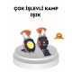 Çok Fonksiyonlu Anahtarlık Fener – Güçlü LED Işıklı, Şarjlı, Düdüklü ve Tornavidalı Mini El Feneri