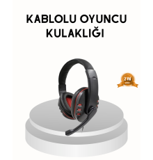 Profesyonel  Kulaklık – Mikrofonlu, Yumuşak Pedli, Stereo Ses Kalitesi, Tere Dayanıklı