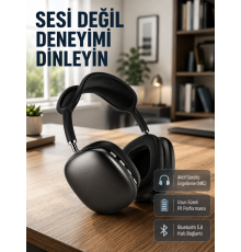 Bluetooth 5.0 Kulak Üstü Kulaklık – Gürültü Engelleme, Uzamsal Ses, Hızlı Şarj