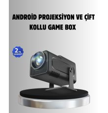 Android Projeksiyon Game Box – 1280x720p HD Çözünürlük, Bluetooth,HDMI ve USB Girişli