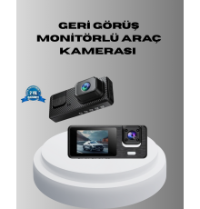 Park Modlu 3 Kameralı Araç Kayıt Cihazı 1080P Ön Kamera 2’’ Ekran
