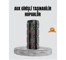 Taşınabilir Bluetooth Hoparlör Çift Sürücü Güçlü Bas HD Ses Çoklu Bağlantı