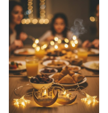 3 Metre Ramazan LED Saçak Işık Ev İçi Dekoratif Aydınlatma