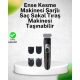 Paslanmaz Bıçaklı, Şarjlı ve Sessiz Saç Sakal Kesme Makinesi – Ev Kullanımı İçin İdeal