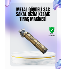 4 Kılavuz Taraklı Profesyonel Saç ve Sakal Kesme Makinesi