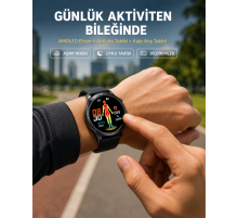 3 Kordonlu AMOLED Akıllı Saat – Sağlık Takipli