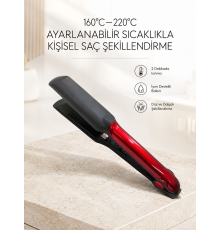 160°–220° Isı Ayarlı Saç Düzleştirici – Seyahat Tipi Hafif Model