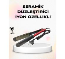 Profesyonel Titanyum Saç Düzleştirici – Ayarlanabilir Isı ve Hızlı Isınma Özellikli