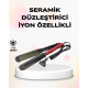 Profesyonel Titanyum Saç Düzleştirici – Ayarlanabilir Isı ve Hızlı Isınma Özellikli