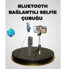 Bluetooth Selfie Çubuğu – Kablosuz, Hafif ve Yüksek Çözünürlüklü Çekim İçin