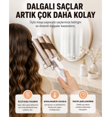 Bukle Saç Maşası – Kolay Kullanım, Sağlıklı Bukleler yüksek ısılı Yeni Nesil