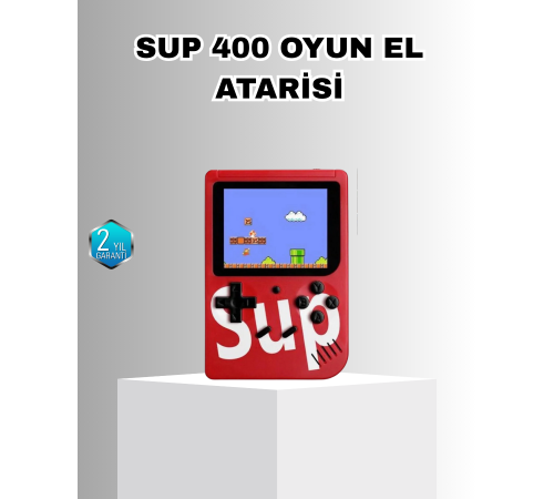 SUP Retro El Konsolu – 500 Oyun, 2 lu, 3 İnç Ekran, Taşınabilir Şarjlı Atari