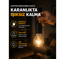 Taşınabilir Sıcak Işık Yayan Kamp Lambası