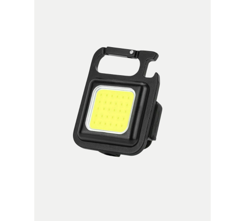 Şarjlı COB LED Anahtarlık Fener – 4 Modlu, Manyetik ve Katlanabilir Standlı