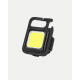Şarjlı COB LED Anahtarlık Fener – 4 Modlu, Manyetik ve Katlanabilir Standlı