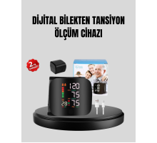 Bilekten Ölçüm Dijital Tansiyon Aleti – Renkli Risk Göstergeli ve Aritmi Uyarılı