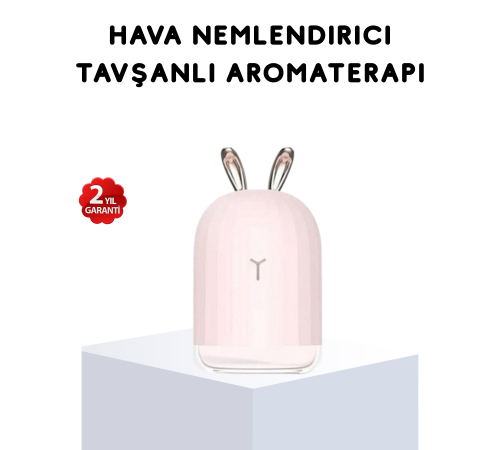 Ultrasonik Hava Nemlendirici 200 ml Aroma Difüzör LED Işıklı Sessiz