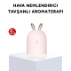 Ultrasonik Hava Nemlendirici 200 ml Aroma Difüzör LED Işıklı Sessiz