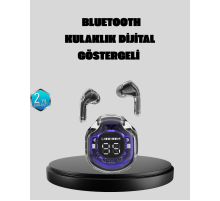 ENC Mikrofonlu Kablosuz Kulaklık Dokunmatik Kontrol ve LED Ekran Şarj Kutulu