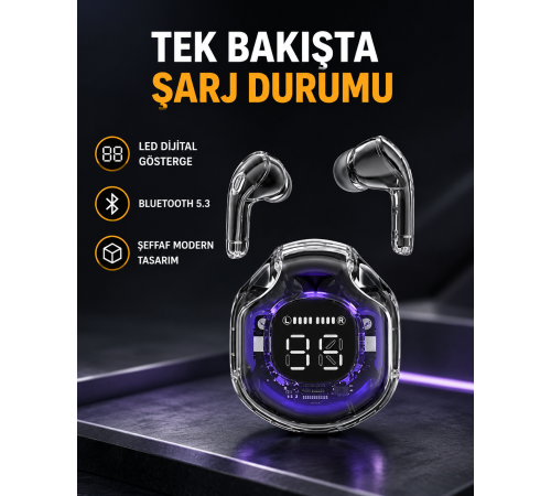 Kablosuz Bluetooth Kulaklık Hifi Ses Kalitesi ve Mikrofonlu