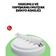 Vakumlu ve Yapışkanlı Mutfak Banyo Askılığı 5 Bölmeli Pratik Düzenleyici