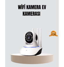 HD IP Kamera – Gece Görüşlü, Hareket Sensörlü, Mobil Takip ve Çift Yönlü Ses