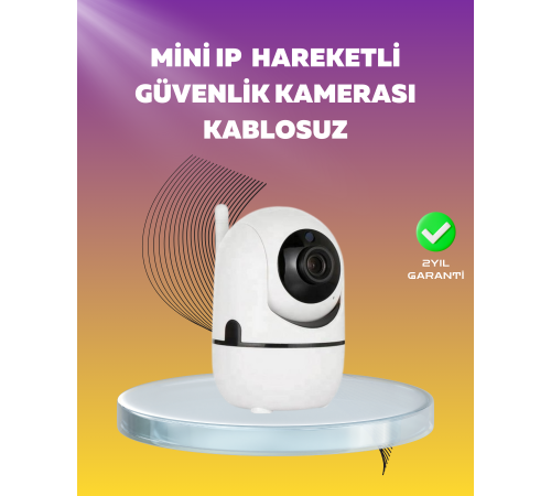 Full HD 1080P Kablosuz Pan & Tilt Güvenlik Kamerası – Hareket Takipli ve İki Yönlü Sesli