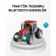 Bluetooth Nostaljik Traktör Hoparlör LED Işıklı 12W Güçlü Ses