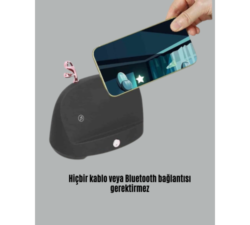 Taşınabilir Kablosuz Telefon Tutucu ve Bluetooth Hoparlör – Kompakt Tasarım, Üstün Ses