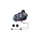 16 Mod RGB Işıklı Motosiklet Intercom Çift Telefon Destekli